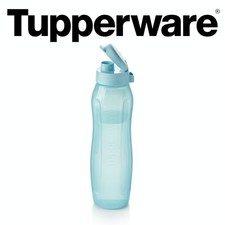 Tupperware EcoEasy II Trinkflasche Blau 1 L Slim Schule Arbeit Unterwegs Sport