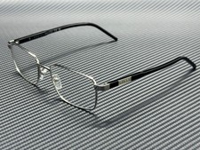 GUCCI GG1801O 005 Silver Black Men's 56 mm Large Eyeglasses