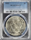 1922-P Peace Silver Dollar $1 - PCGS MS64 - BEAUTIFUL BU EXAMPLE