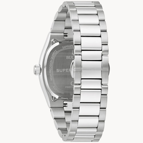 Bulova 96B444 Super Seville Quartz Sapphire White Dial Stainless Steel Watch - 第 5/5 張圖片