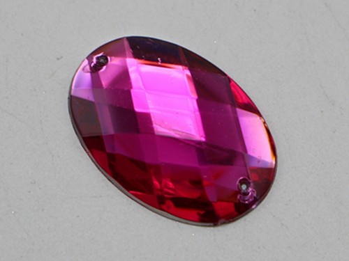 50 strass da cucire acrilico a colori misti ovali da cucire su perline 18X25 mm - Foto 7 di 9