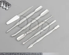 6 PIECES CUTICLE PUSHER CLEANER, FILE NAIL ART TOOLS MANICURE, BTS-66