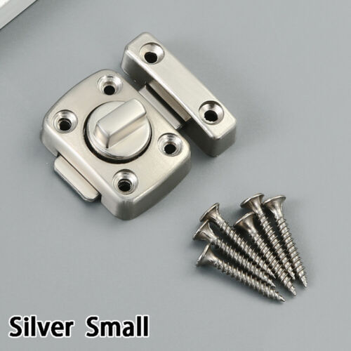 BATHROOM DOOR LOCK Blac/silver/golden Toilet Turn Twist Bolt Privacy Catch Latch - Picture 22 of 33