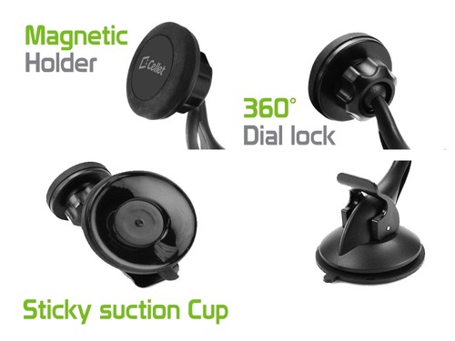 Magnetic Quick-Snap Windshield Car Mount Phone Holder for Samsung Galaxy S8 Plus - 第 2/11 張圖片