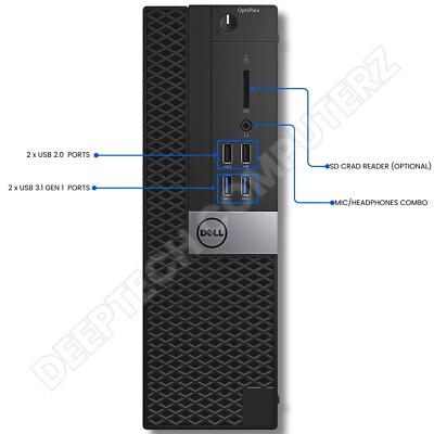 DELL Optiplex 3050 SFF Desktop Core-i7 7th Gen 32GB RAM 1TB SSD Wi