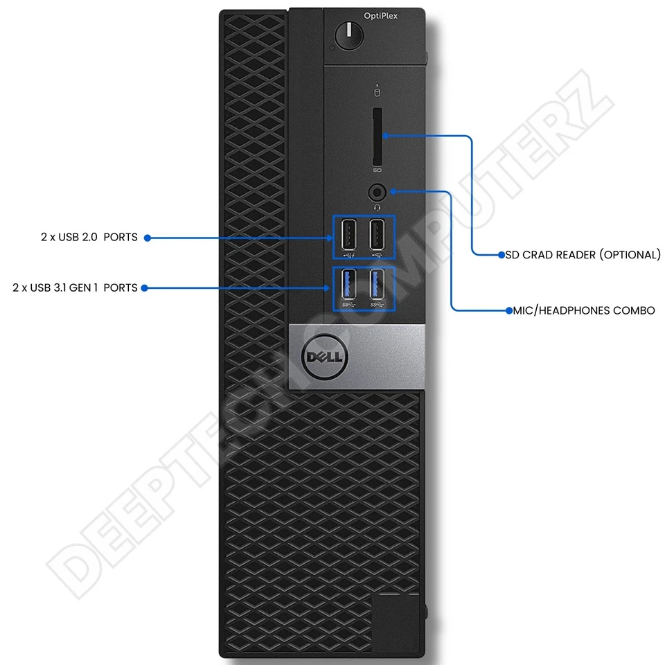 DELL Optiplex 3050 SFF Desktop Core-i7 7th Gen 32GB RAM 1TB SSD Wi-Fi Windows 11 - Image 4 of 4