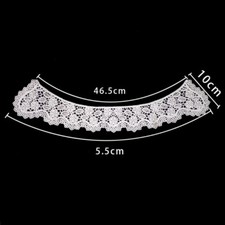 1X Hollow Lace Fake Collar Flower Neckline DIY Accessories for Clothing Sewing