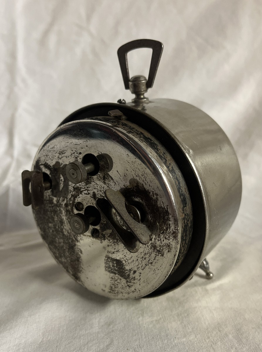 Westclox sleep-Meter 1930年?~ 目覚まし時計 Antique 1913 Westclox Sleep-Meter Alarm-Clock Ticks and Alarm