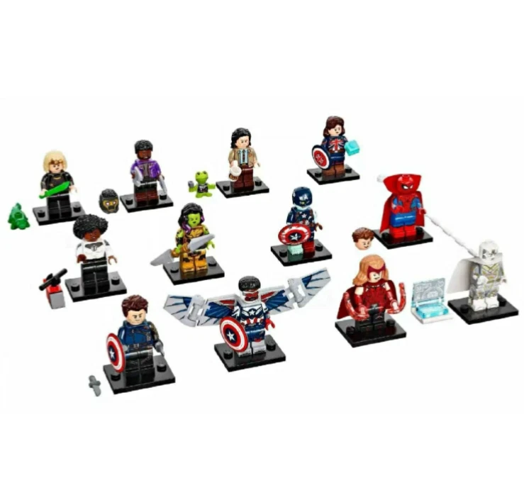Complete Set of (12) Lego Marvel Series 1 Minifigures 71031 New Sealed 2021 - Image 2 of 3