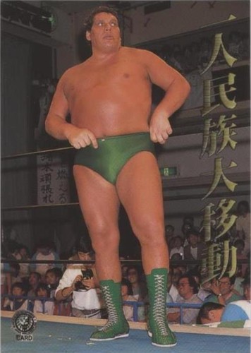 1998 Bandai NJPW New Japan Pro-Wrestling Andre the Giant 2-Card