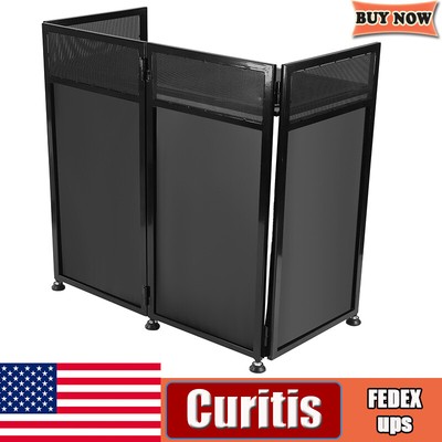 Foldable DJ Booth 82.7x44'' DJ Party Event Facade Folding Screen Panel For Show