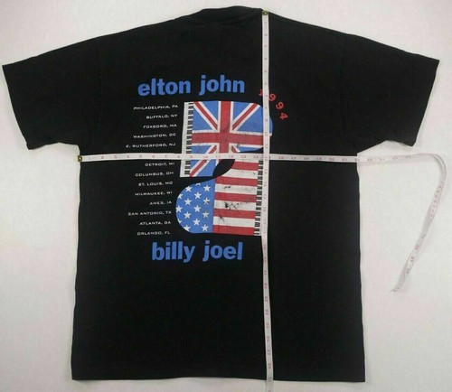 ELTON JOHN BILLY JOEL vintage t shirt Face To Face TO… - Gem