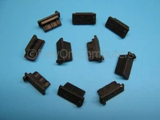 NEW 20x Anti Dust Cover Black Flex Soft Plastic Plug For USB Port Protection