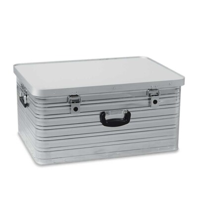 101 Liter Alubox, staub- und spritzwasserdicht, LxBxH 710x520x345 mm
