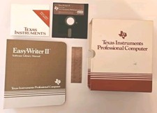 Vintage 1982 Texas Instruments Easy Writer 2 Ver 2.0 Diskette, Binder  Sleeve