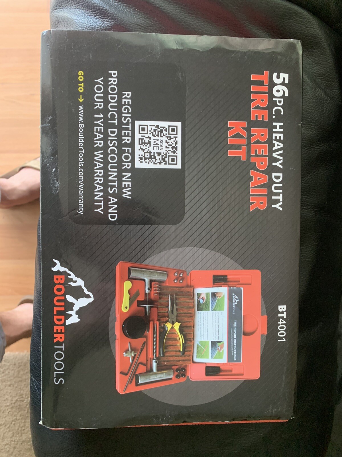 Boulder Tools Heavy Duty Tire Repair Kit for Car Truck Jeep ATV 56