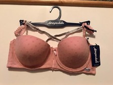 Multiway Aeropostale Pink Polka Dotted NWT 29.50 Push-up Bra 34C L  K