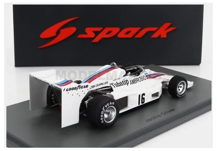 Spark-Model S2758 Shadow - F1 DN8 N 16 Sweden GP 1977 Jackie Oliver - White - 1/ - Image 2 of 2