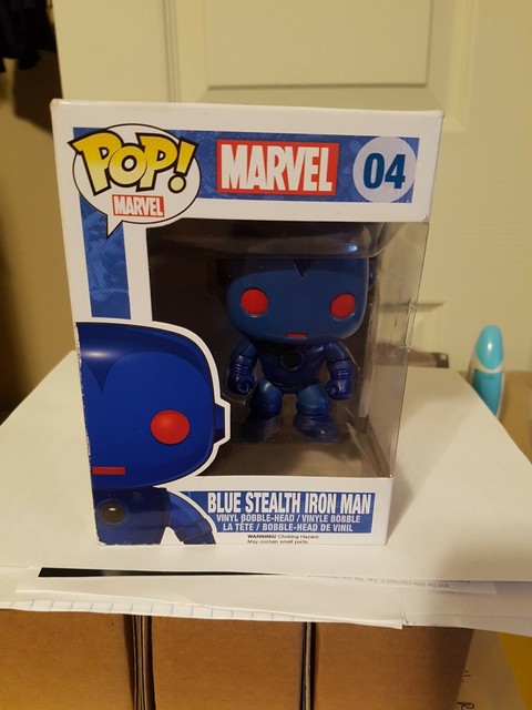 blue stealth iron man funko pop