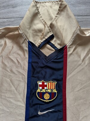 ウェア FC Barcelona 2001-2002 away uniform NIKE FC Barcelona 2001 2002 Away Long Sleeve Camiseta Jersey Nike