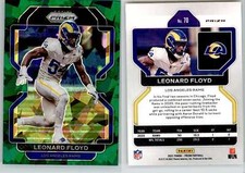Leonard Floyd 2021 Prizm Green Ice SSP #70 Rams