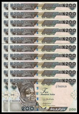 NIGERIA 200 NAIRA 2018 P 29 NEW DATE UNC