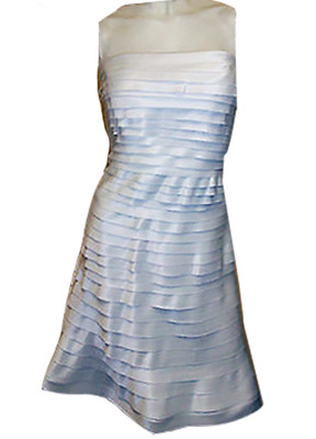 NWT TADASHI SHOJI Peau De Soie IVORY TIERED STRAPLESS DRESS SIZE - 6 | eBay