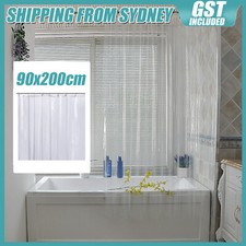 Bath Shower Curtain Bathroom Waterproof Water Mold PEVA Clear Thicken With Hook