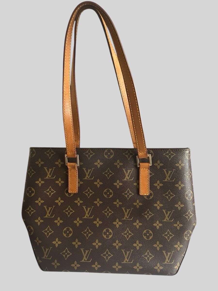 Louis Vuitton Cabas Piano Monogram Canvas Leather Shoulder Louis Vuitton Cabas Piano Monogram Canvas Leather Shoulder