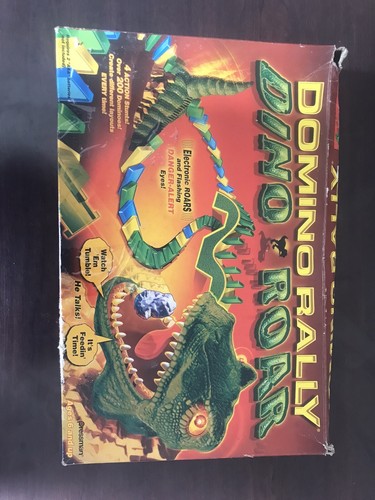 Vintage Domino Rally Deluxe Set 1989 Pressman Plus Domino Rally Dino Roar - Picture 18 of 24