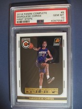 MARQUESE CHRISS 2016-17 Panini Complete First Steps #8 PSA GEM MINT 10 RC Suns