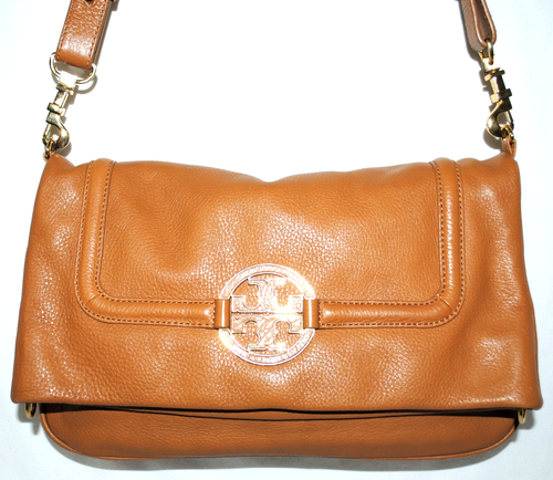 Tory Burch Fold Over Amanda Crossbody - Brown - Picture 4 of 11