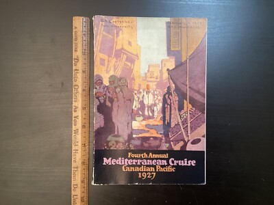 Original 1927 Canadian Pacific Mediterranean Cruise Empress of France Book