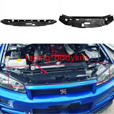 For Nissan Skyline GTR R34 Carbon Fiber Inner Cooling Slam Panel Radiator Cover