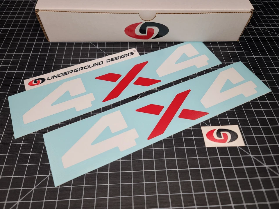 Calcomanías 4x4 (paquete de 2) calcomanías para guardabarros de cabecera de puerta trasera para Dodge Ram Dakota Sport Foto 3 de 3