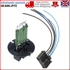 FOR PEUGEOT 307 HEATER BLOWER MOTOR RESISTOR & WIRING LOOM CONNECTOR REPAIR KIT