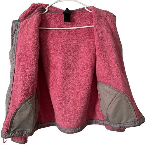 The North Face Kids Youth Pink Sherpa Hooded Full Zip Jacket, Size 14/16, EUC! - Picture 5 of 10