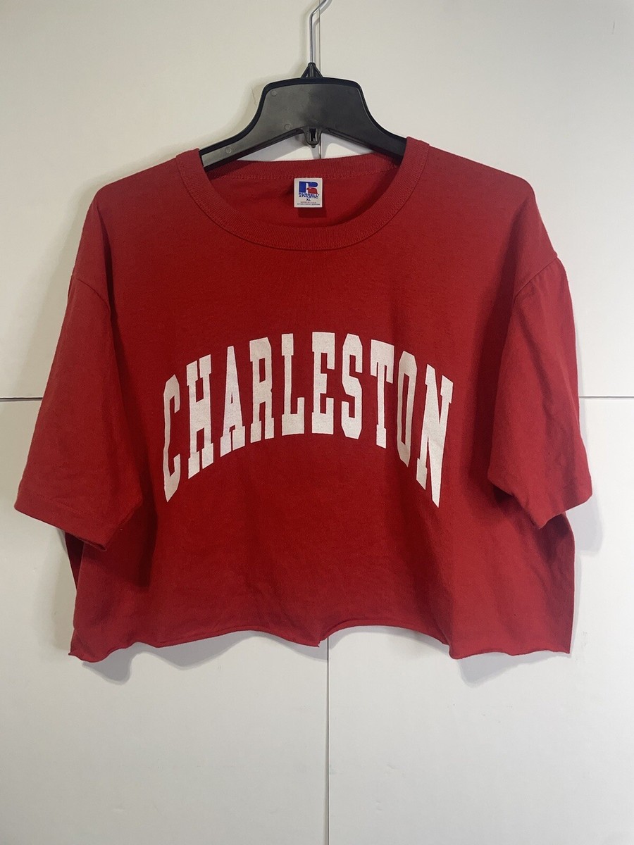 VTG Russell Athetic College of Charleston Cropped T-Shirt VTG Russell Athetic College of Charleston Cropped T-Shirt