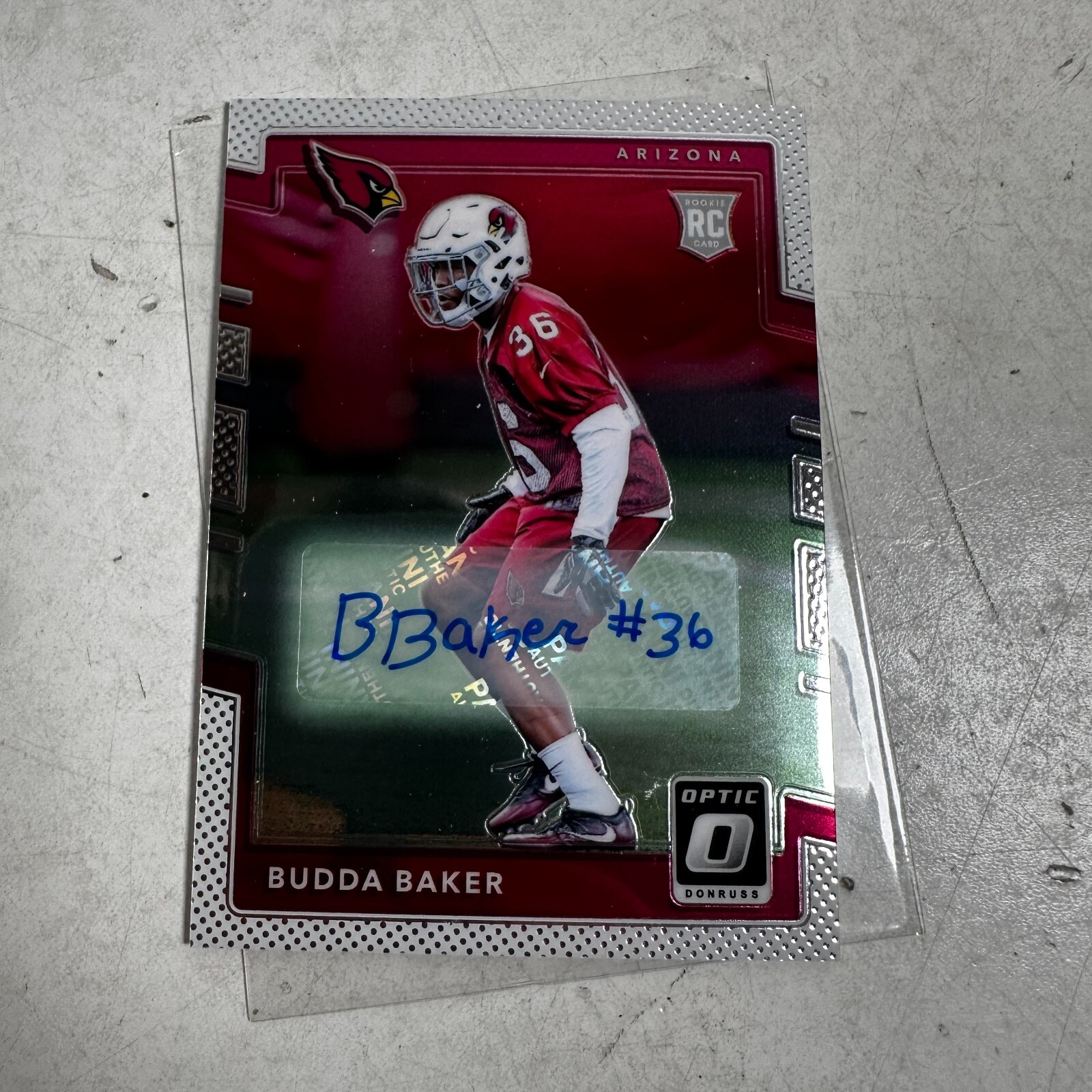 2017 Donruss Optic #149 Budda Baker Rookie Arizona Cardinals Trading Card