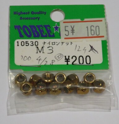 Tobee M3 Nylon Muttern (x12) NEU 10530