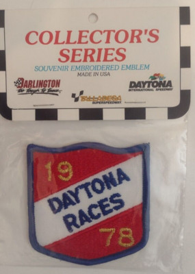1978 Daytona Races 3''x3'' Souvenir Emblem Patch Unused NEW Sealed Retro