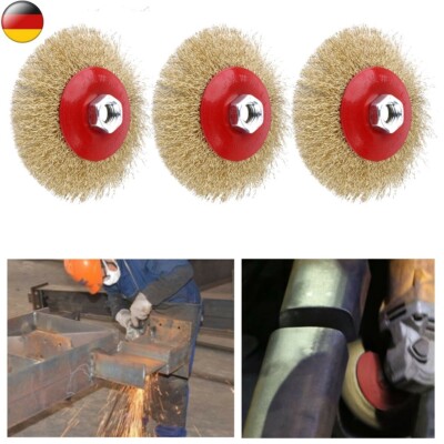 4 Stück Winkelschleifer Drahtbürsten 125mm M14 - Stahlbürsten Zum Entrosten