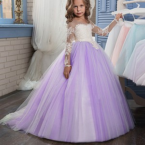 flower girl dresses in purple