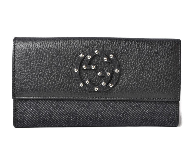 Gucci Auth+ Long Wallet/Double Hook Interlocking … - image 1