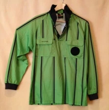  Soccer  Referee Green Jersey, Long Sleeves Size U.S. ADULT MEDIUM