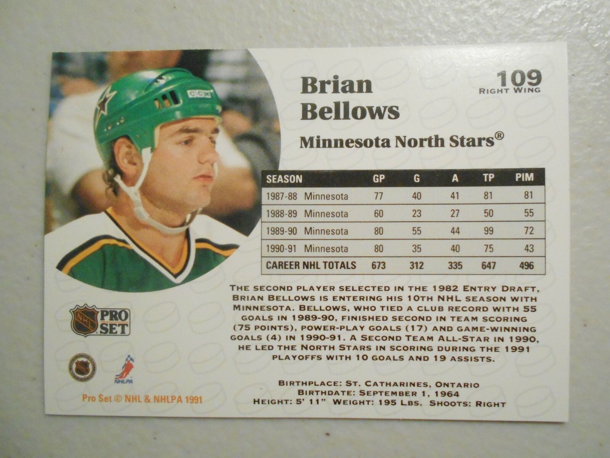 1991-92 pro set ERROR CARD brian leetch-brian bellows | eBay