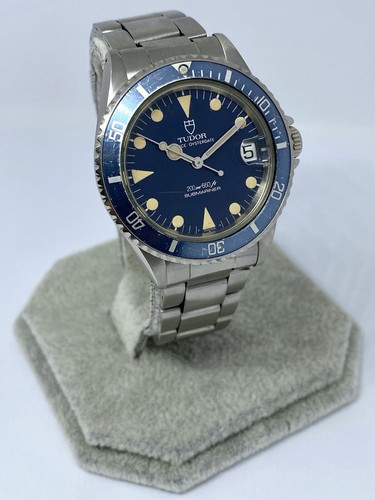TUDOR Prince Oysterdate Submariner Stainless Steel Blue Dial W...