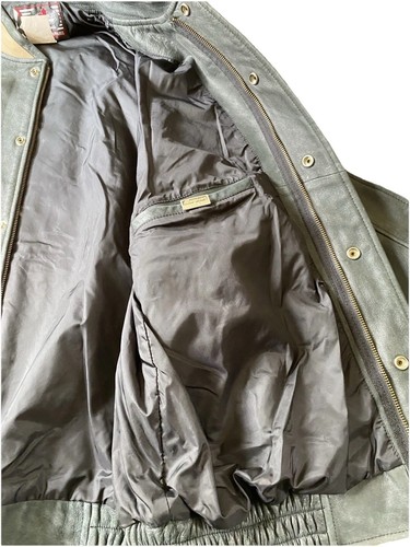 Vintage Snap On Tools Leather Jacket Charter Member Mens XXL Black Embroidered - Picture 8 of 11