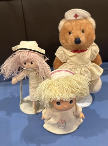 LOTTO 13 FIGURINE VINTAGE ENESCO INFERMIERA ORSO TOPO CONIGLIO LUCY RIGG FEDE STOPPINO M SARNAT - Foto 13 di 23