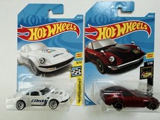 Hot Wheels Nissan Fairlady Z GReddy Custom Dats240 Z Wine Red Set of 2 FAIRLADY
